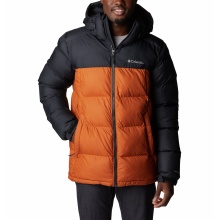 Columbia Winter Jacket Pike Lake with Hood (Omni-Heat Thermal Insulation) Orange/Black Men